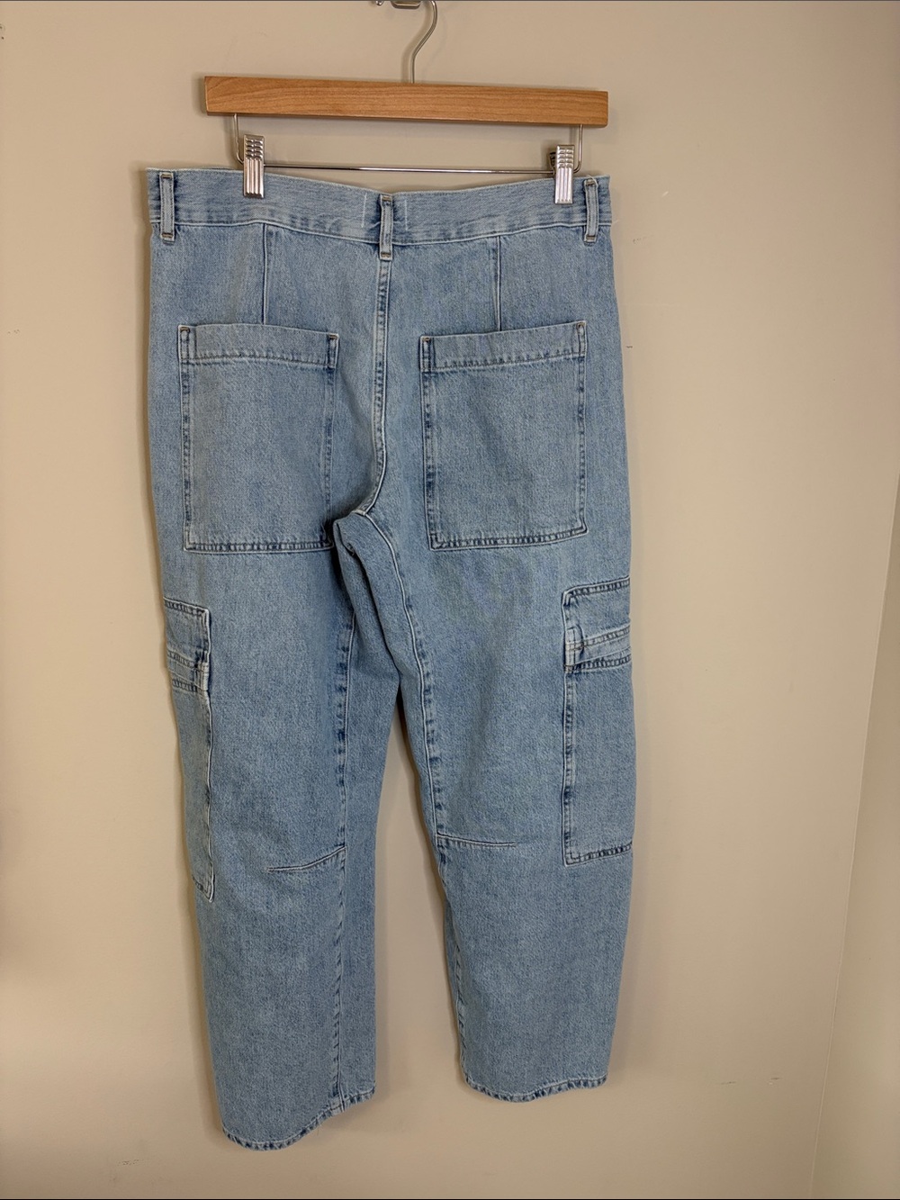 CITIZENS OF HUMANITY Marcelle Low Rise Cargo Jeans Blue Designer Sz 30 - Picture 9 of 16